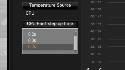 Налаштування Step Up Time 0.7s в MSI BIOS для тиші