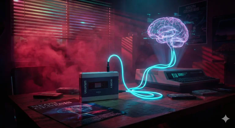 Ретро плеєр Sony Walkman та нейромережа у стилі Stranger Things 80-х