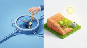 Графік порівняння вартості контекстної реклами та органічного SEO-трафіку.